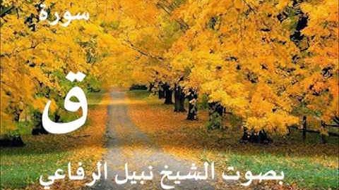 سورة ق بصوت الشيخ نبيل الرفاعي
