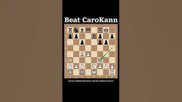 Chess Trick to Beat Caro Kann Defense
