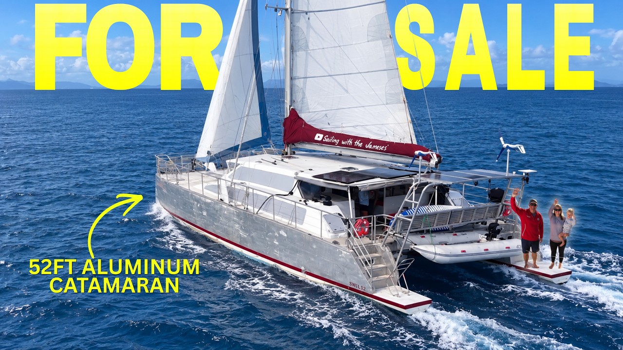 ⁣We Have to Let Her Go... Preparing our 52ft aluminum Catamaran FOR SALE! [Ep. 208]