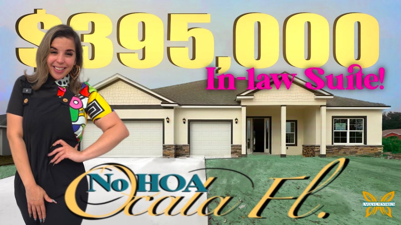 New Construction Home with In-Law Suite in Ocala, FL under $400k | NO HOA | Quarter Acre