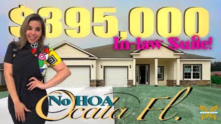 New Construction Home with InLaw Suite in Ocala, FL under $400k | NO HOA | Quarter Acre