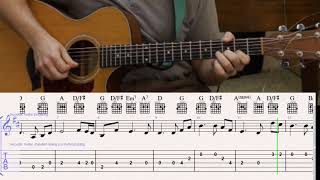 How to Play In Christ Alone on Guitar with TAB and Chords