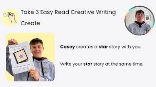 Plot Play Easy Read Creative Writing for Adults with Disability: Casey Creates a Star Story with You