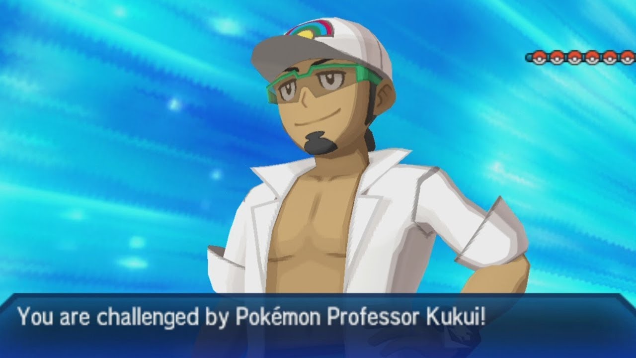 Pokemon Ultra Moon Elite 4 Champion Rematch vs Kukui