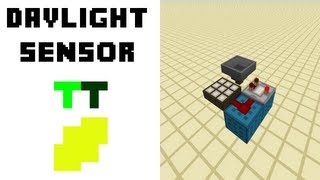 Daylight Sensor - Minecraft Redstone Tutorial