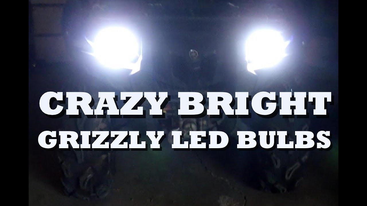 Yamaha Grizzly LED Headlight Bulbs YouTube
