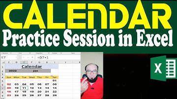 How to make Excel Calendar in MS Excel 2007,2010,2013,2016 and 2019