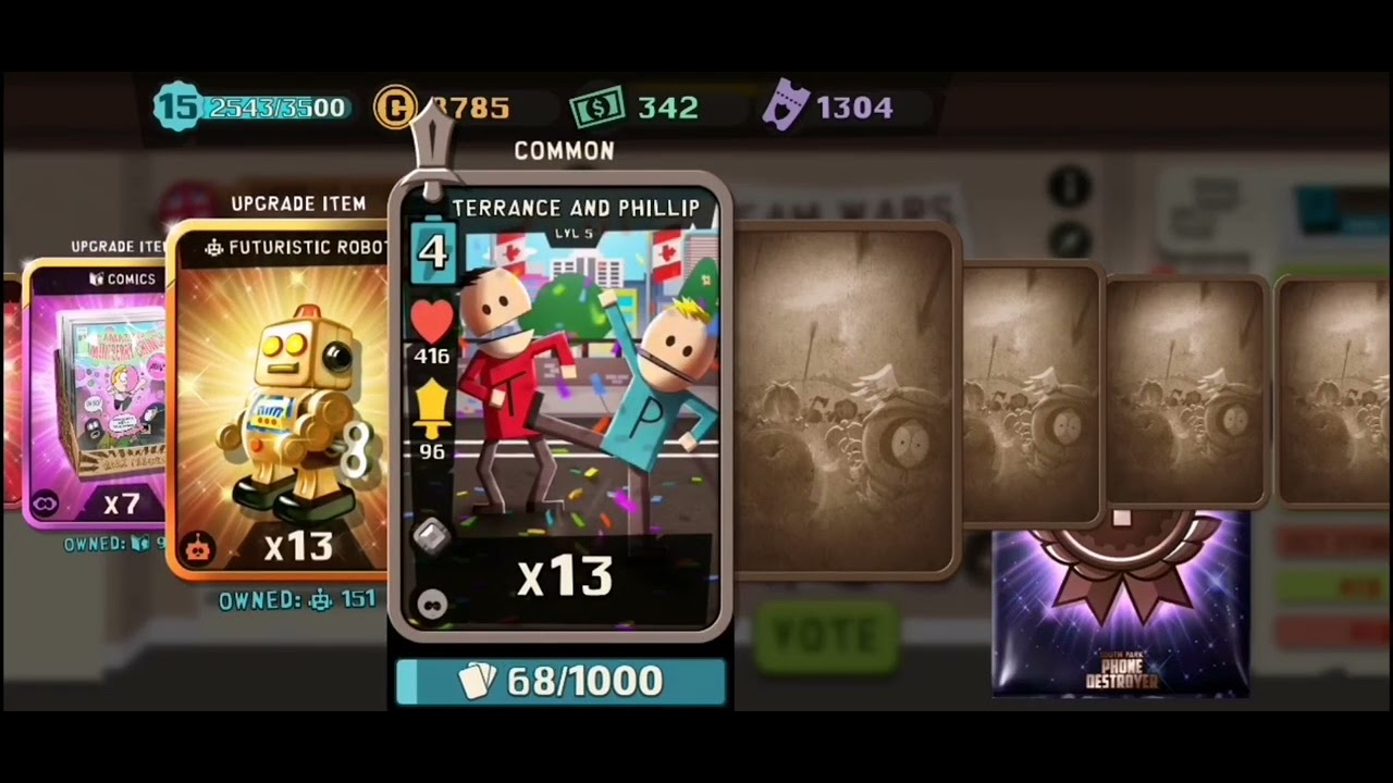 Team Wars (TVT) Pack + Votes (Week 2) | South Park Phone Destroyer