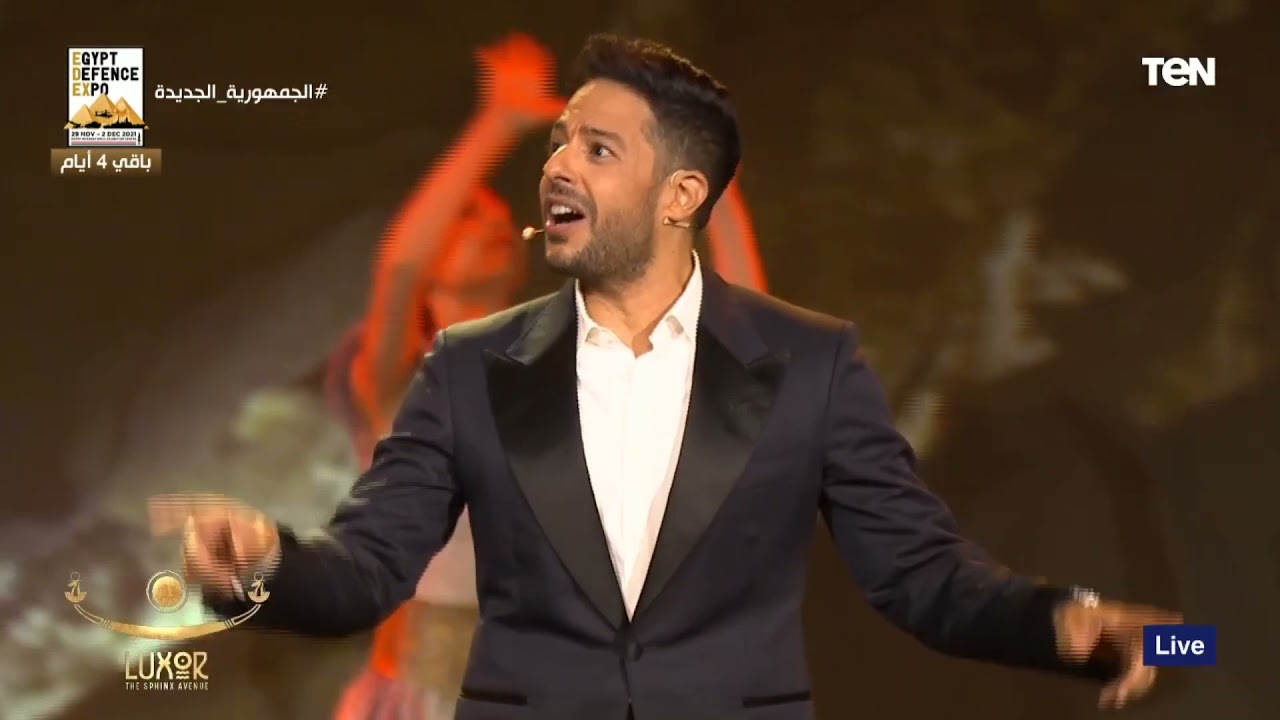 مش مجرد كلمات أغنية دي حقيقة بلدنا.. حماقي يبدع في غناء «حلوة بلدنا حلوة» خلال افتتاح طريق الكباش