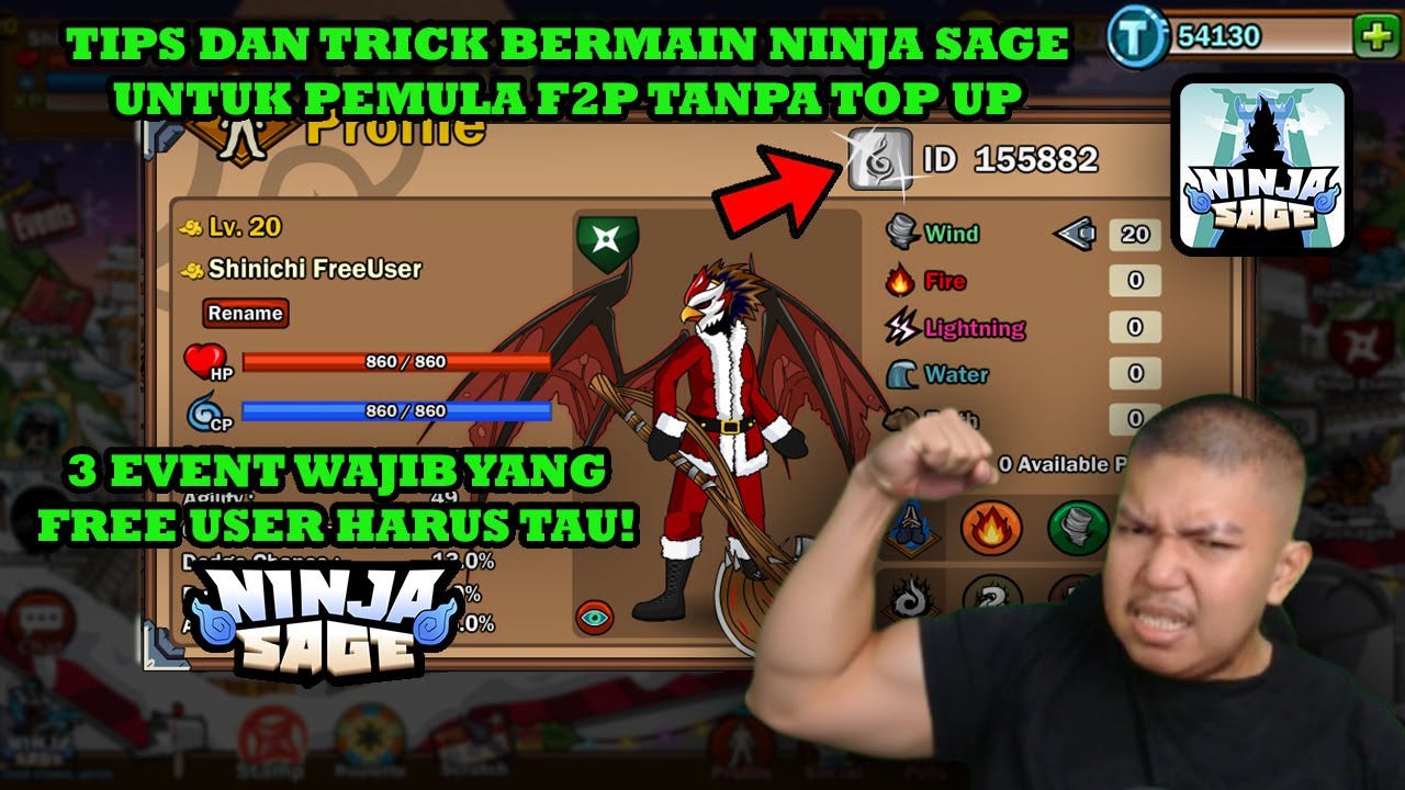 3 EVENT WAJIB YANG HARUS DI GRINDING FREE USER di Ninja Sage! - TIPS DAN TRICK BERMAIN NINJA SAGE
