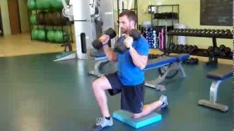 Half Kneeling Curl and Press