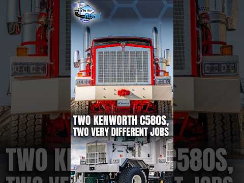 Two Kenworth C580 Trucks, Two Very Different Jobs