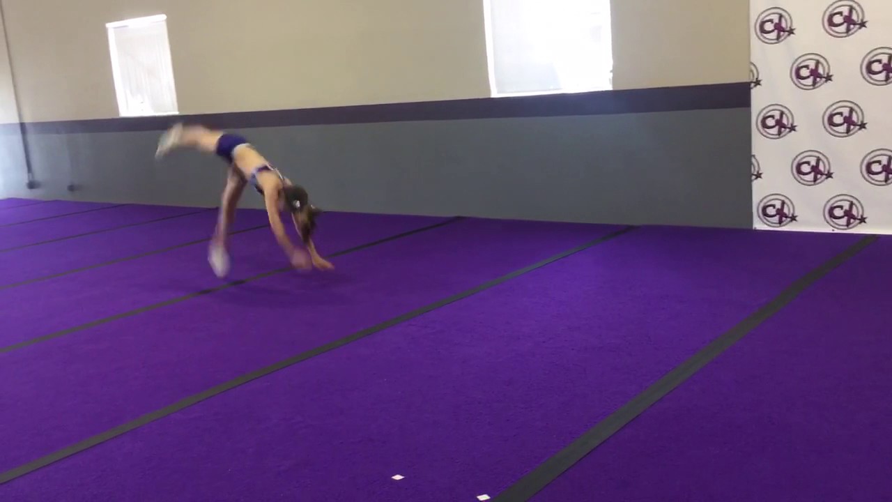 CheerXperience Tumbling Round Off Back Handspring Step Out Into Round