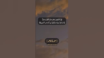 سورة فاطر الآية ٦ و ٧ بصوت الشيخ محمد صديق المنشاوي