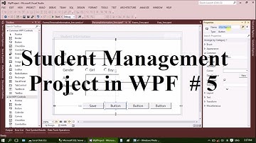 Student Management Project in WPF  # 5 : Forms