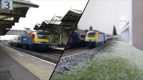 Featherbed lane - N gauge video 13 East Midlands Trains HSTs. 1:148 & 1:1
