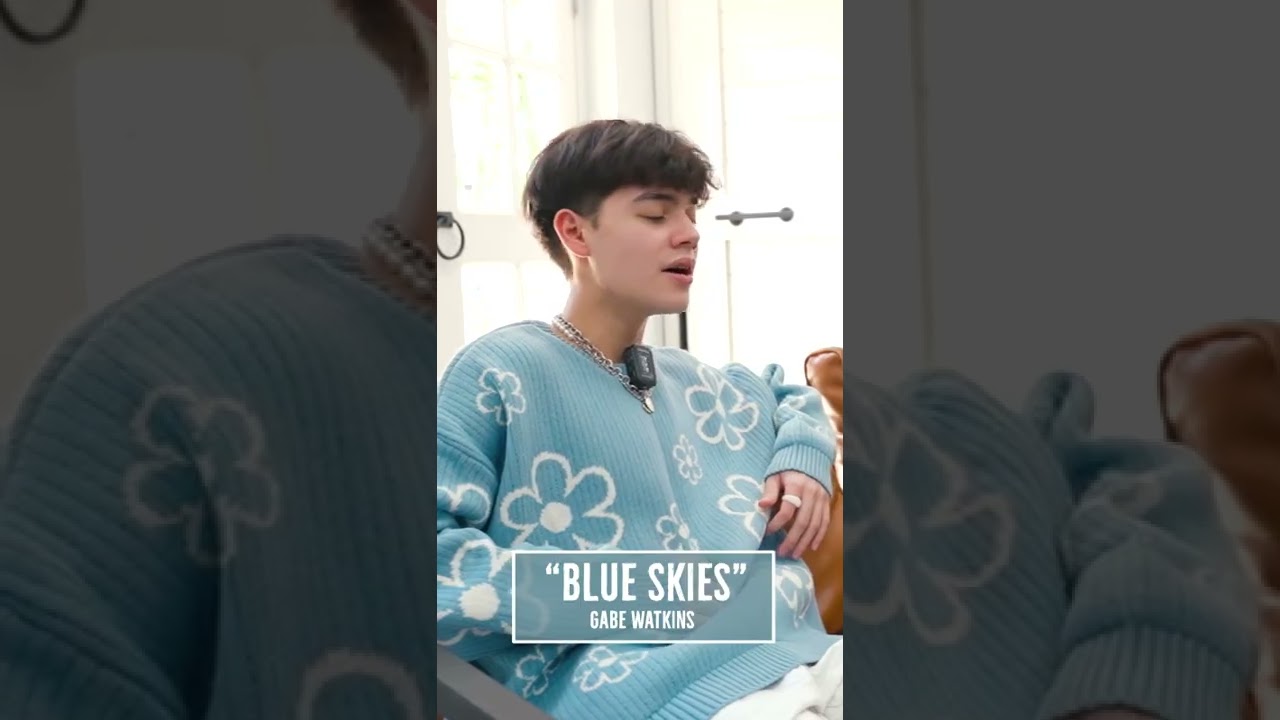 Watch the exclusive At Home Performance of Gabe Watkin's Blue Skies tomorrow! 🔗 in the comments.