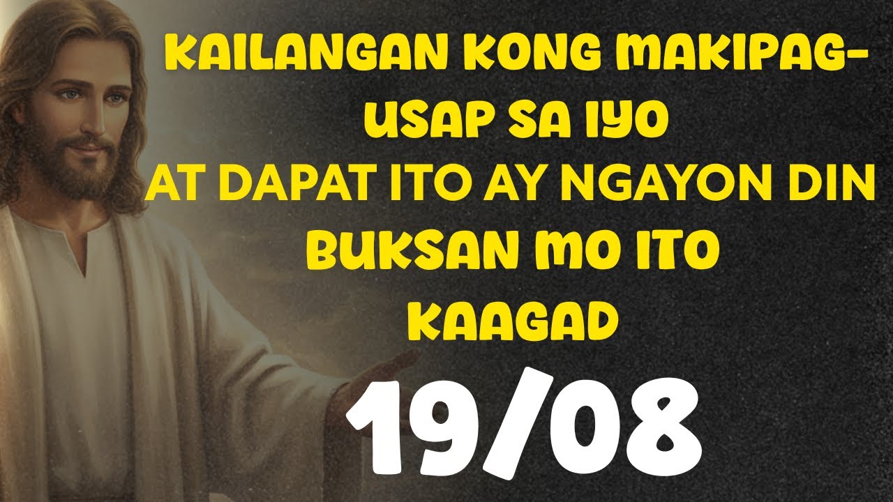 DIYOS AY NAGSASABI: ANAK, MAGALAK KA SAPAGKAT DUMATING NA ANG IYONG ARAW!