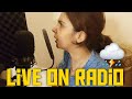 Live on hot fm 105  radio  pakistan  rain in karachi