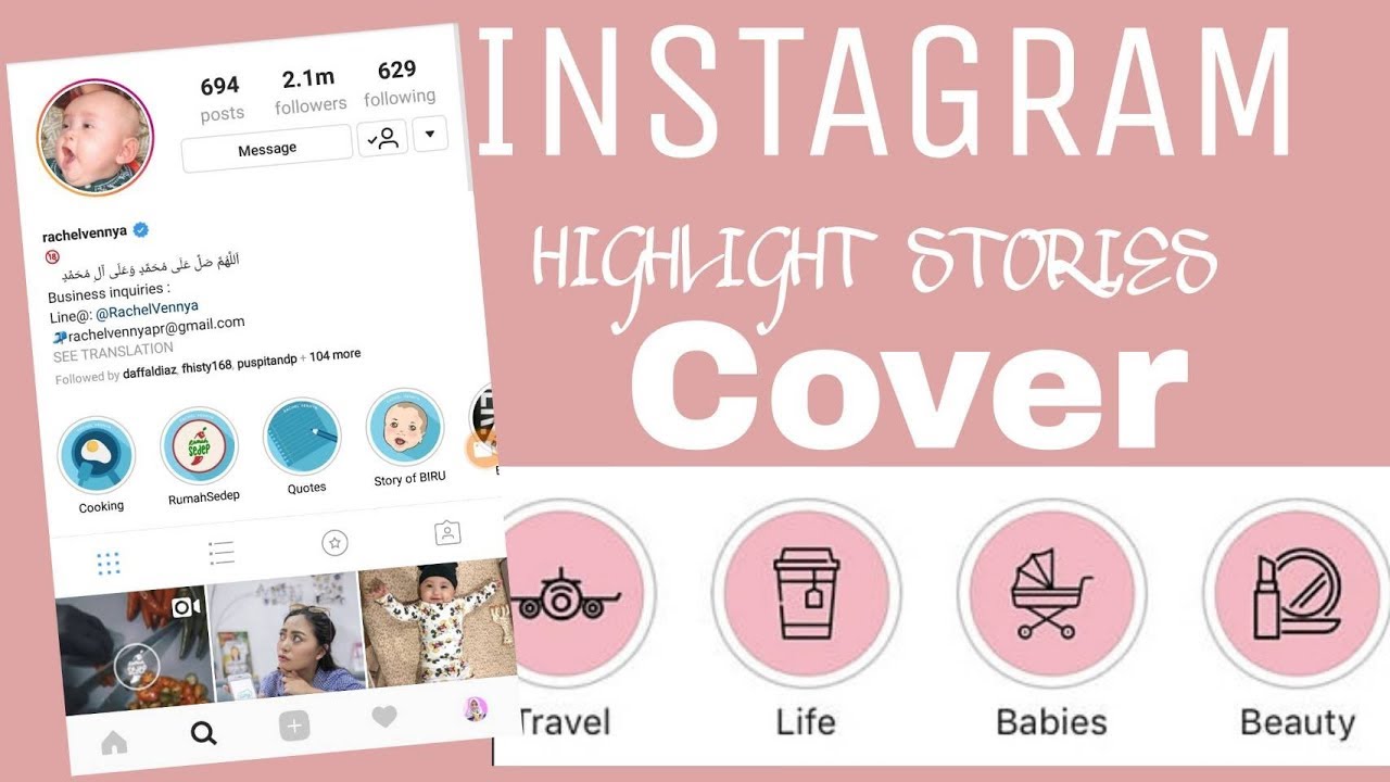 #VLOG16 - Tutorial Cara Buat Highlight Cover | INSTAGRAM STORY ...