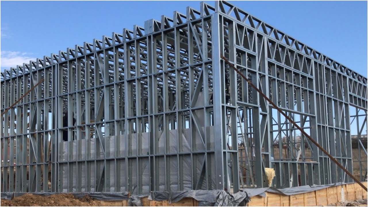 Light gauge steel pre assembled wall panels for faster construction