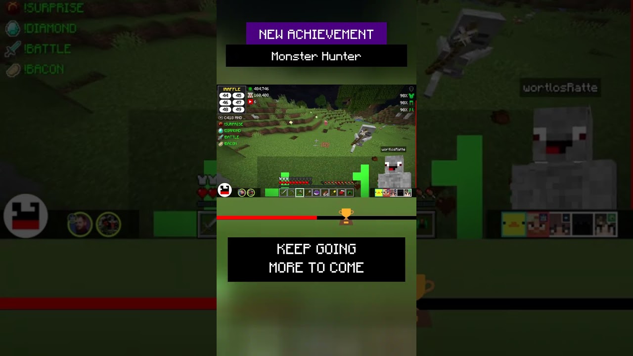 🏆 wortlosRatte made the advancement Monster Hunter