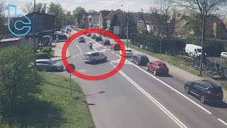 Zderzenie Motocyklisty Z Samochodem Osobowym. Ruda Śląska Halemba 2025-04-19 G. 1228