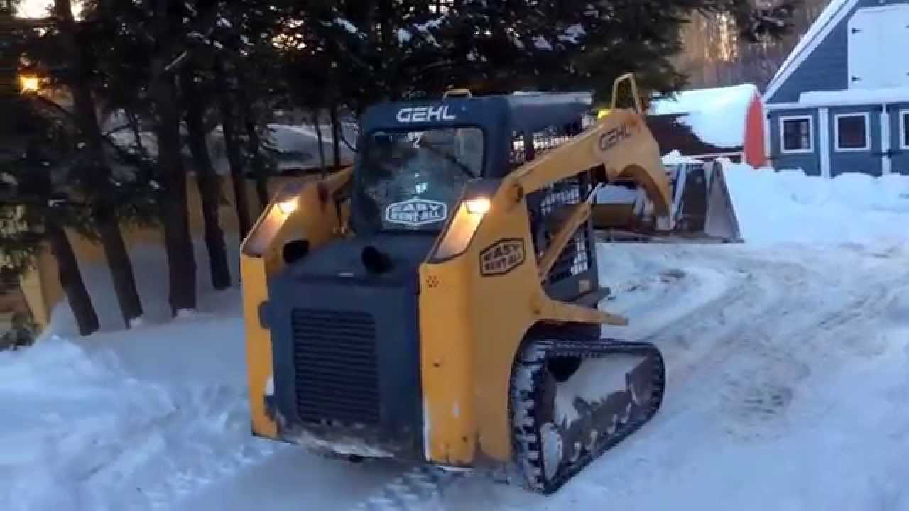 Driveway Plowing Maine Snowstorm 2015 YouTube