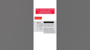 #20 Geotechnical engineering previous year GATE questions - Daily Gate Q&A- GATE 2022