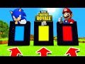 Minecraft PE : DO NOT CHOOSE THE WRONG PORTAL! (Sonic, Fortnite & Mario)