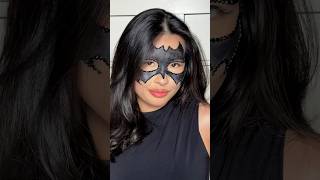 This Batman Makeup Is Easier Than It Looks 🦇🖤 #shorts