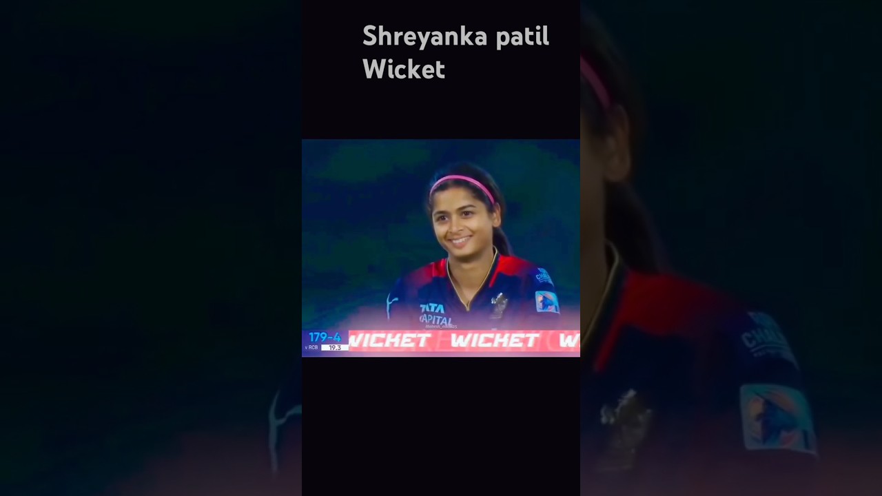 shreyanka patil wicket in ipl.women cricket