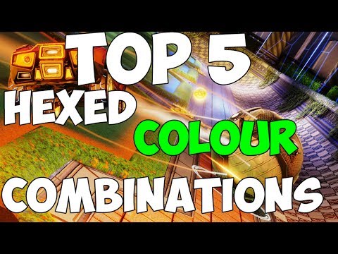 TOP 5 HEXED COLOUR COMBINATIONS! | Rocket League Hexed Color Combinations PS4, PC, Xbox One XB1 PS3