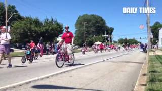 More Of The Broomall Parade Including Grand Marshal Sarah Murnaghan And The Bike Brigade.