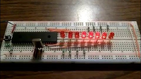 Contador Binario De 8 Bits PIC16F877A