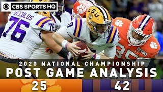 National Championship '20 Post Game Analysis: LSU unseats Clemson in historic season | CBS Sports HQ