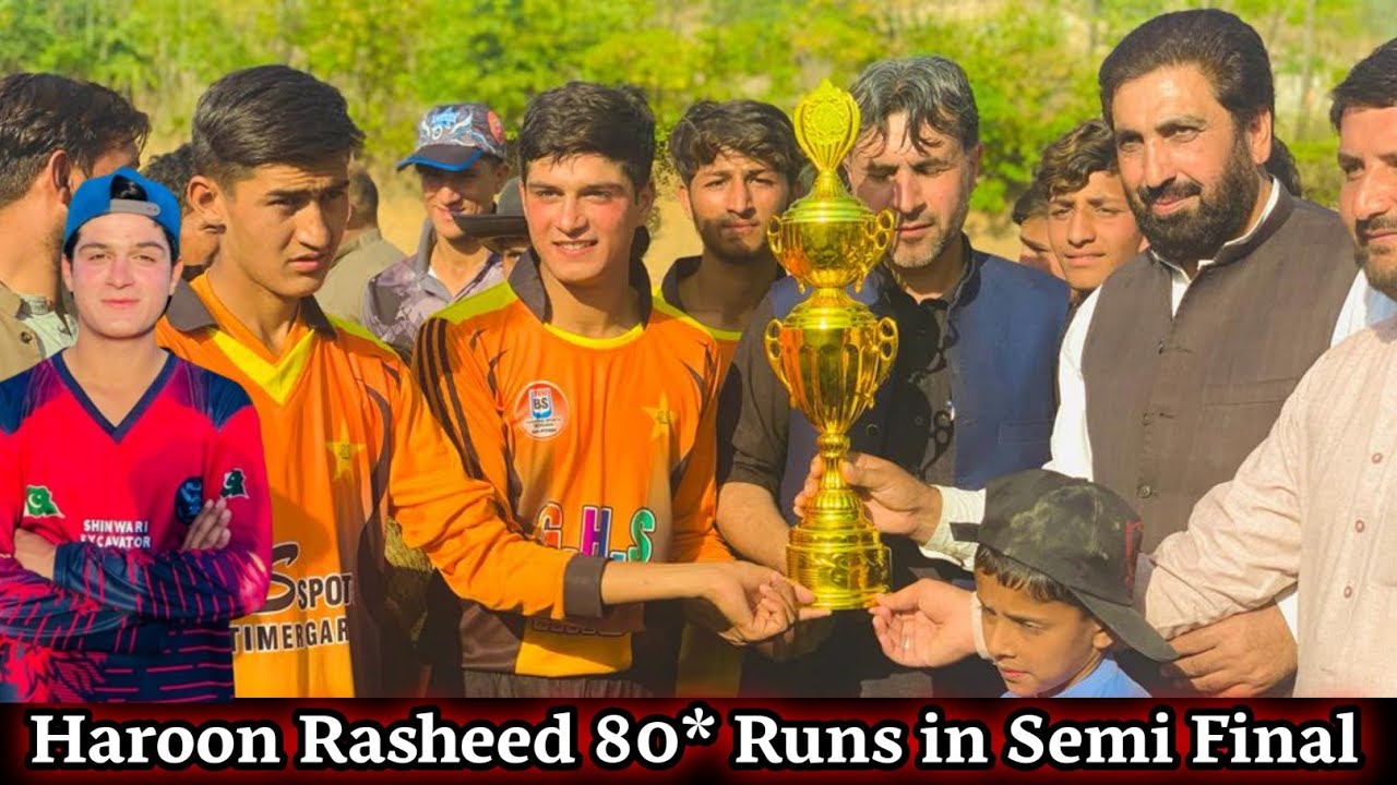 Haroon Rasheed 80* Runs Against Chakdara Zone in Semi Final ...