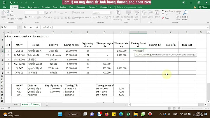 Hàm so sánh tiền trong excel