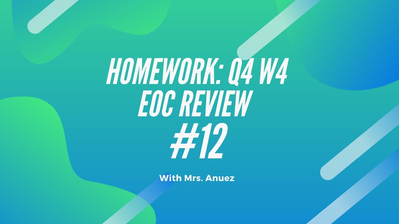 EOC Review #12 