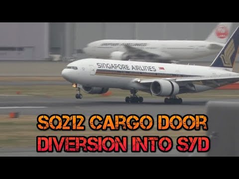 Singapore Airlines Diversion Cargo Door Indication ATC