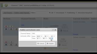 ONELAN CMS Tutorial - 15 Publish ActivateLater screenshot 3