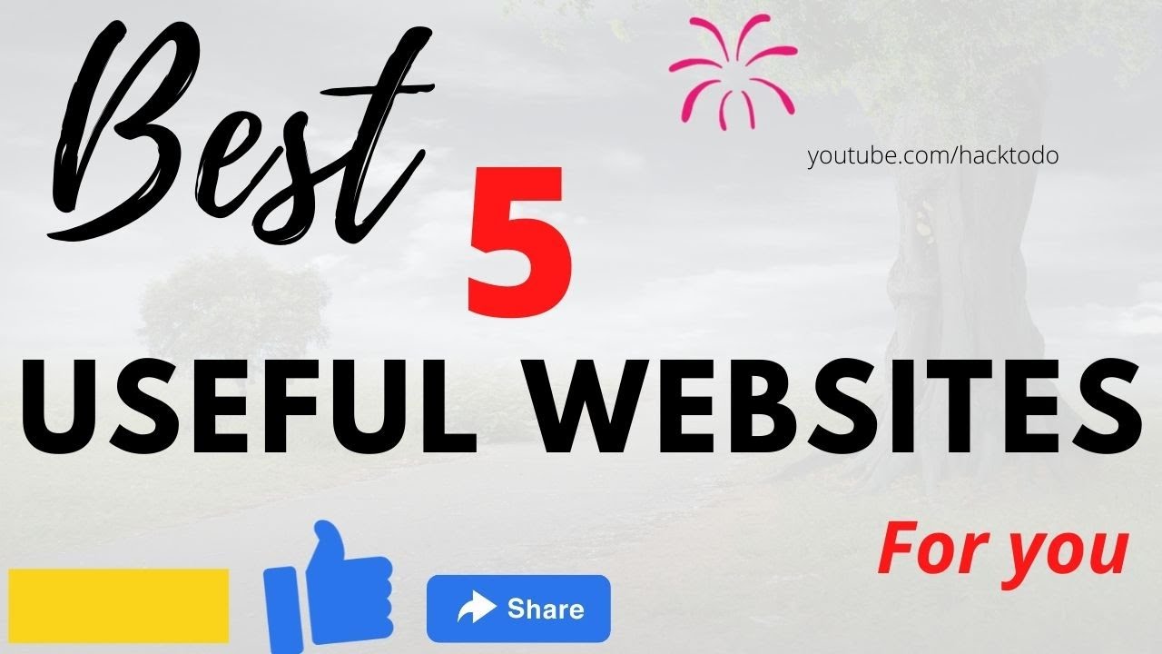Best five useful websites you must know|hacktodo