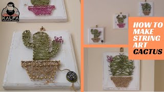 string art cactus - string art