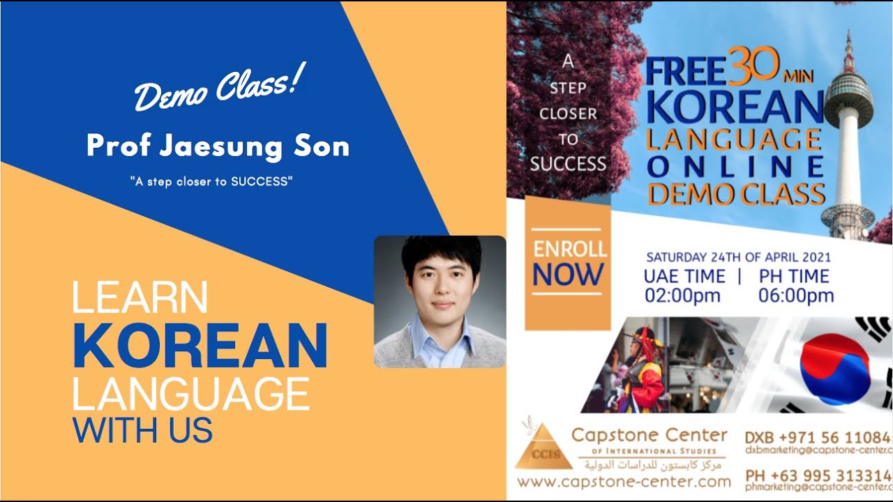 Capstone Center of International Studies Korean Language Demo Class