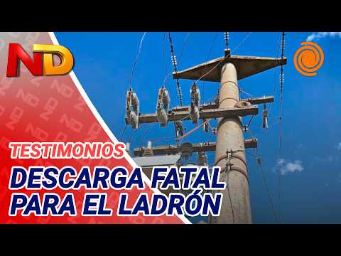 MURIÓ electrocutado cuando intentaba ROBAR CABLES de un transformador con un cuchillo