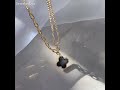JewelryEva Four Leaf Clover Clavicle Chain Necklace Sterling Silver