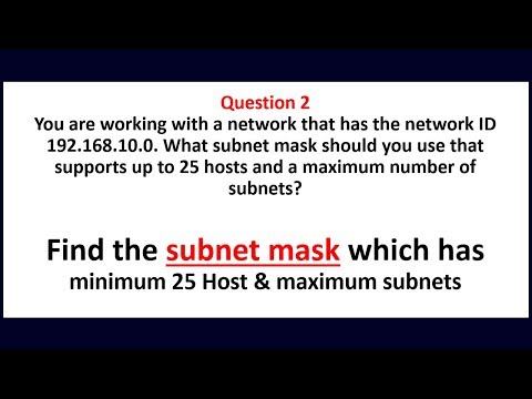 ভিডিও: নেটওয়ার্ক 192.168 10.0 26 কয়টি সাবনেট এবং হোস্ট প্রদান করবে?