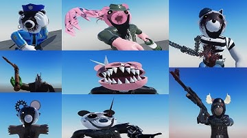 Piggy: The Result Of Isolation All Bots Concept Jumpscares