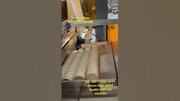 Fully servo driven high speed double wall cup machine GD-280T by Zhejiang Good Machinery 150 pcs/min