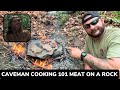 Campfire Cooking 101 How to Cook on a Rock Caveman Style